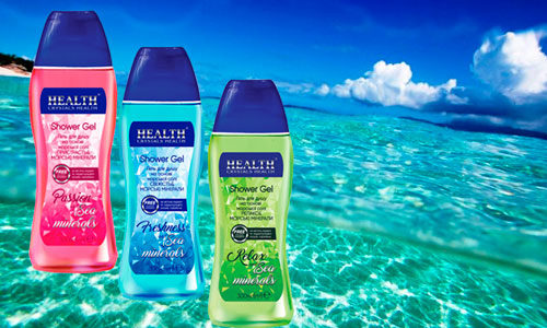 гели для душа Crystals Health passion relax freshness